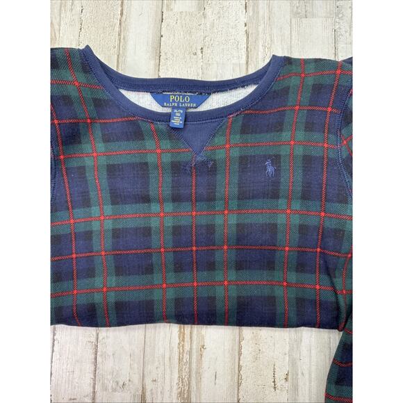 Polo Ralph Lauren Girls XL (16) Tartan Plaid Tulle Ruffle Sweater Dress New - Picture 9 of 10